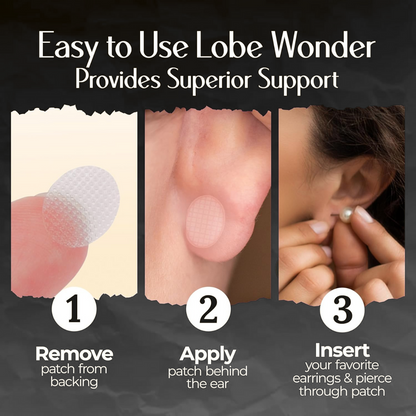 LobeLift™  Invisible Earrings Support Patches for Girls & Women (100 PCS)